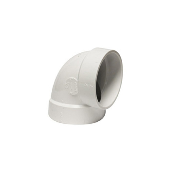 Bocht 2" kort 90º (inbouwdoos)